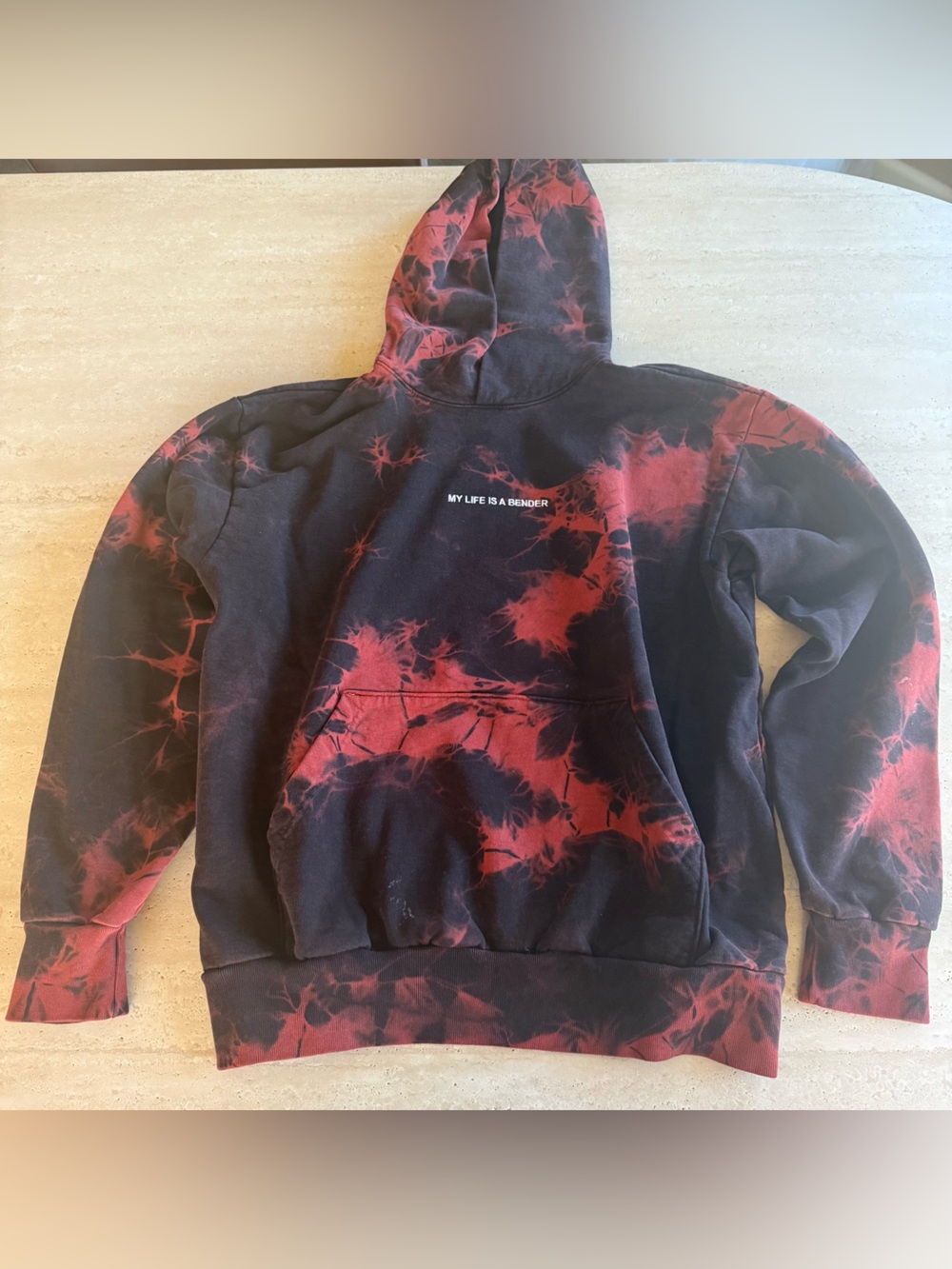 John Summit “my life is a bender” tie dye hoodie size large